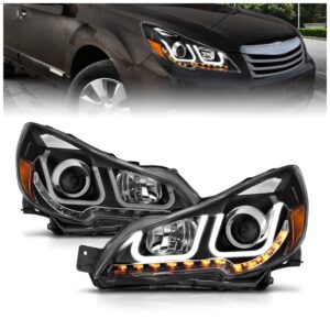 111285 Position Halogen Headlight, With bulb(s), Clear Lens, Black Interior, U-Bar Projector Series