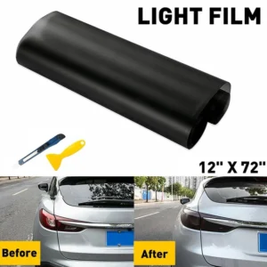 12&QUOT;X72&QUOT; MEDIUM SMOKE Black LED Headlight Taillight Fog Light Tint Film Vinyl