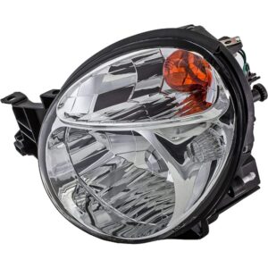 1591818 Position Halogen Headlight, With bulb(s), Clear Lens, Chrome Interior