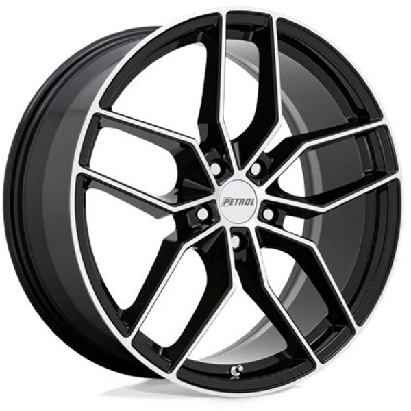 1780P5C405114B76 Aluminum Black Wheel, 17 in. X 8 in., 5 x 4.5 in. Bolt Pattern