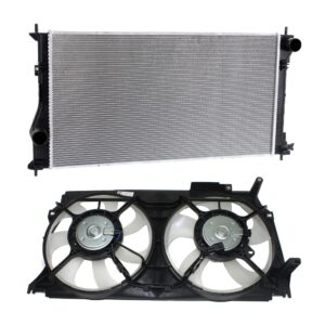2-Piece Kit Radiator, 2.0L, 4Cyl, Includes (1) Radiator and (1) Cooling Fan Assembly