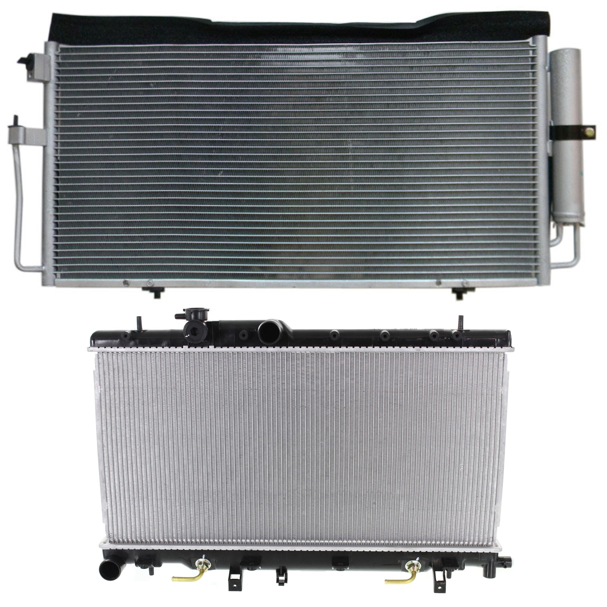 2-Piece Kit Radiator, 2.5L, 4Cyl, Includes (1) A/C Condenser and (1) Radiator