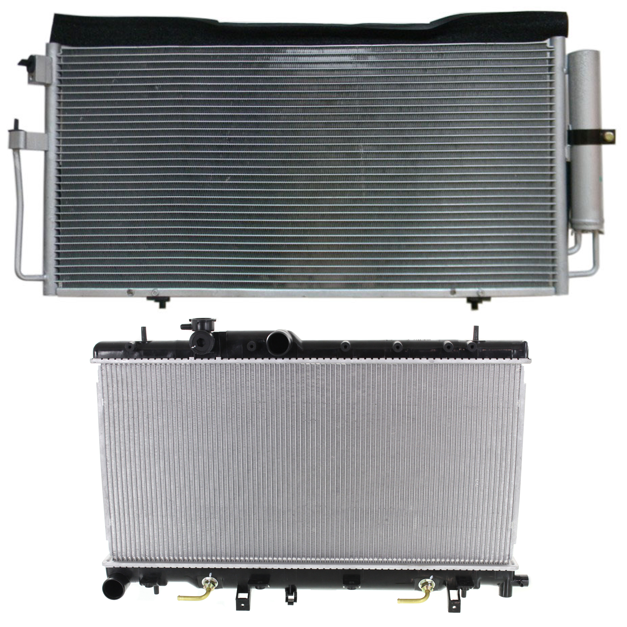 2-Piece Kit Radiator, 2.5L, 4Cyl, Includes (1) A/C Condenser and (1) Radiator