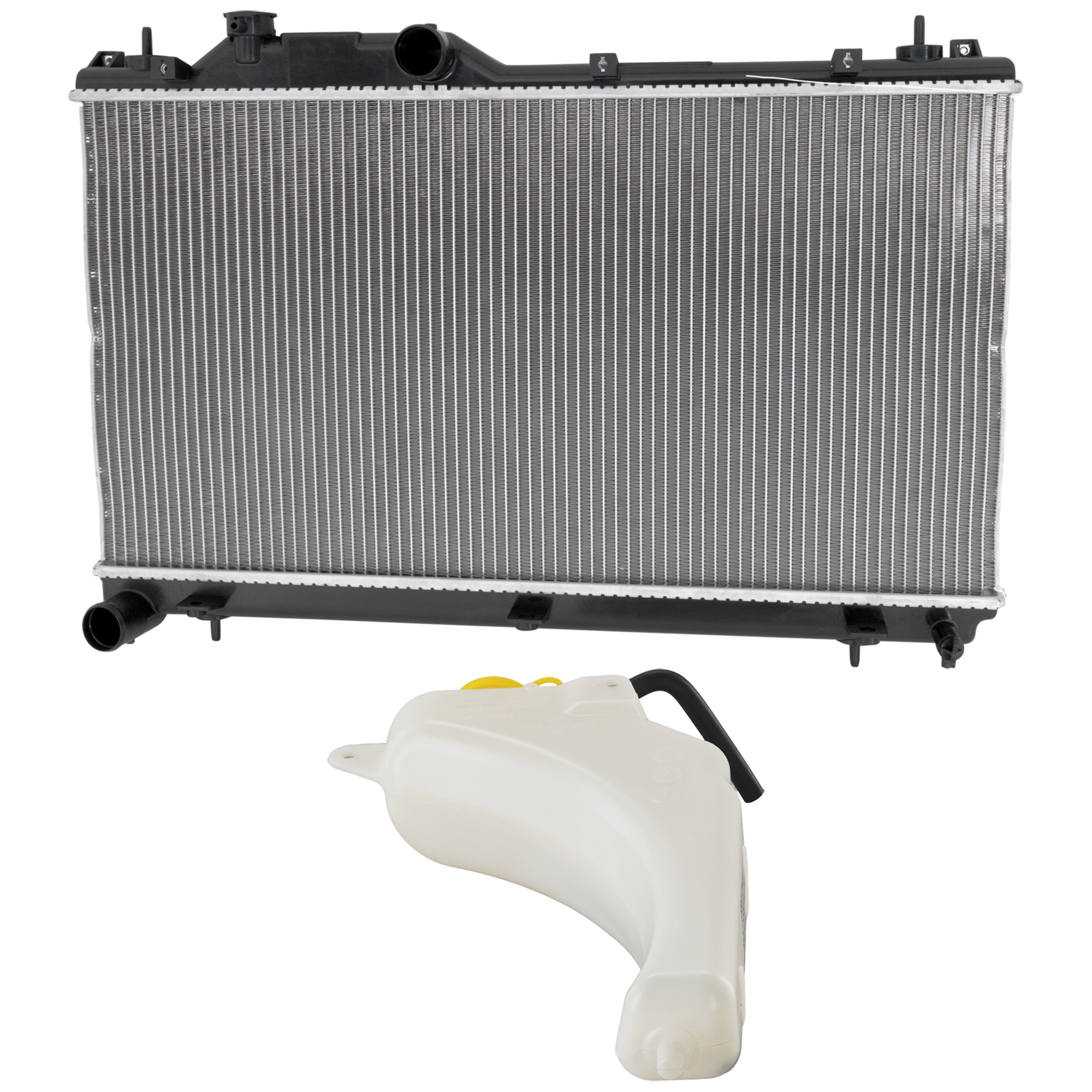 2-Piece Kit Radiator, 2.5L Engine, with Coolant Reservoir