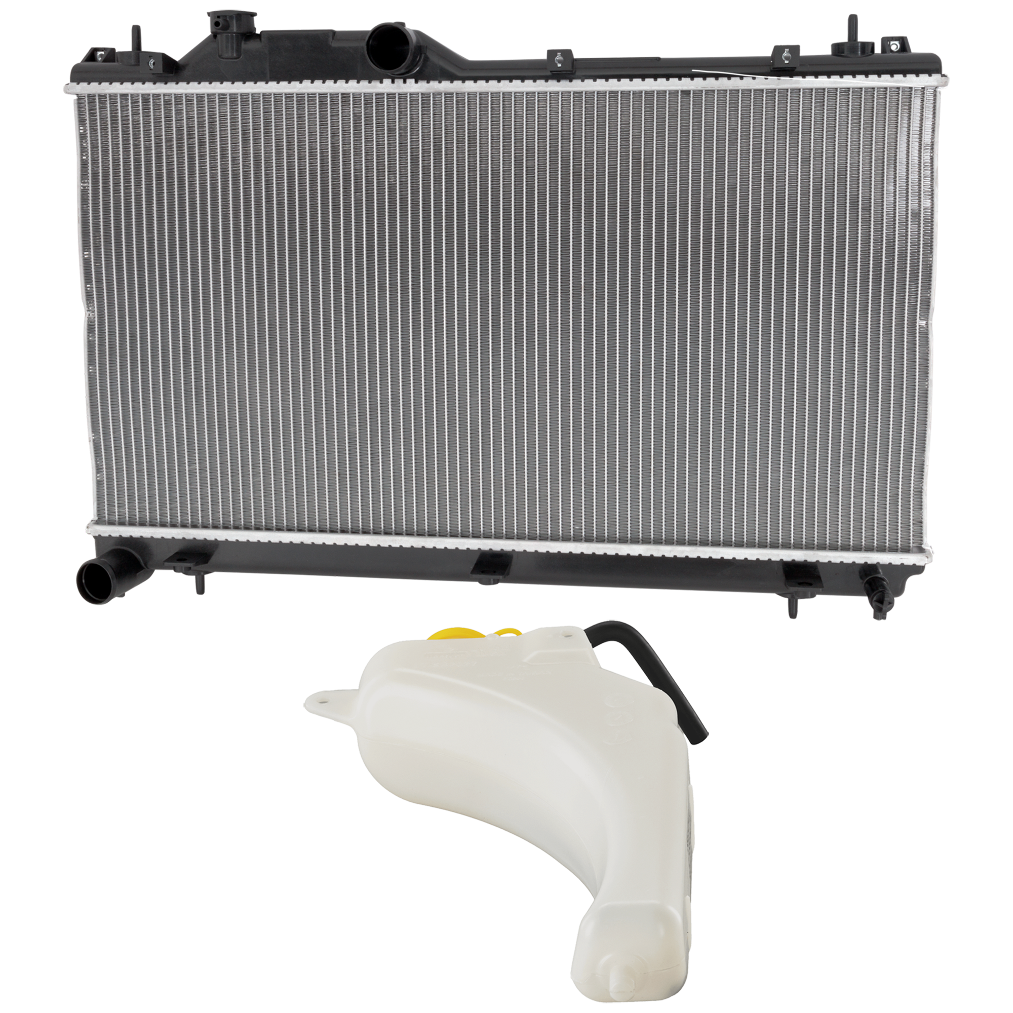 2-Piece Kit Radiator, 2.5L Engine, with Coolant Reservoir