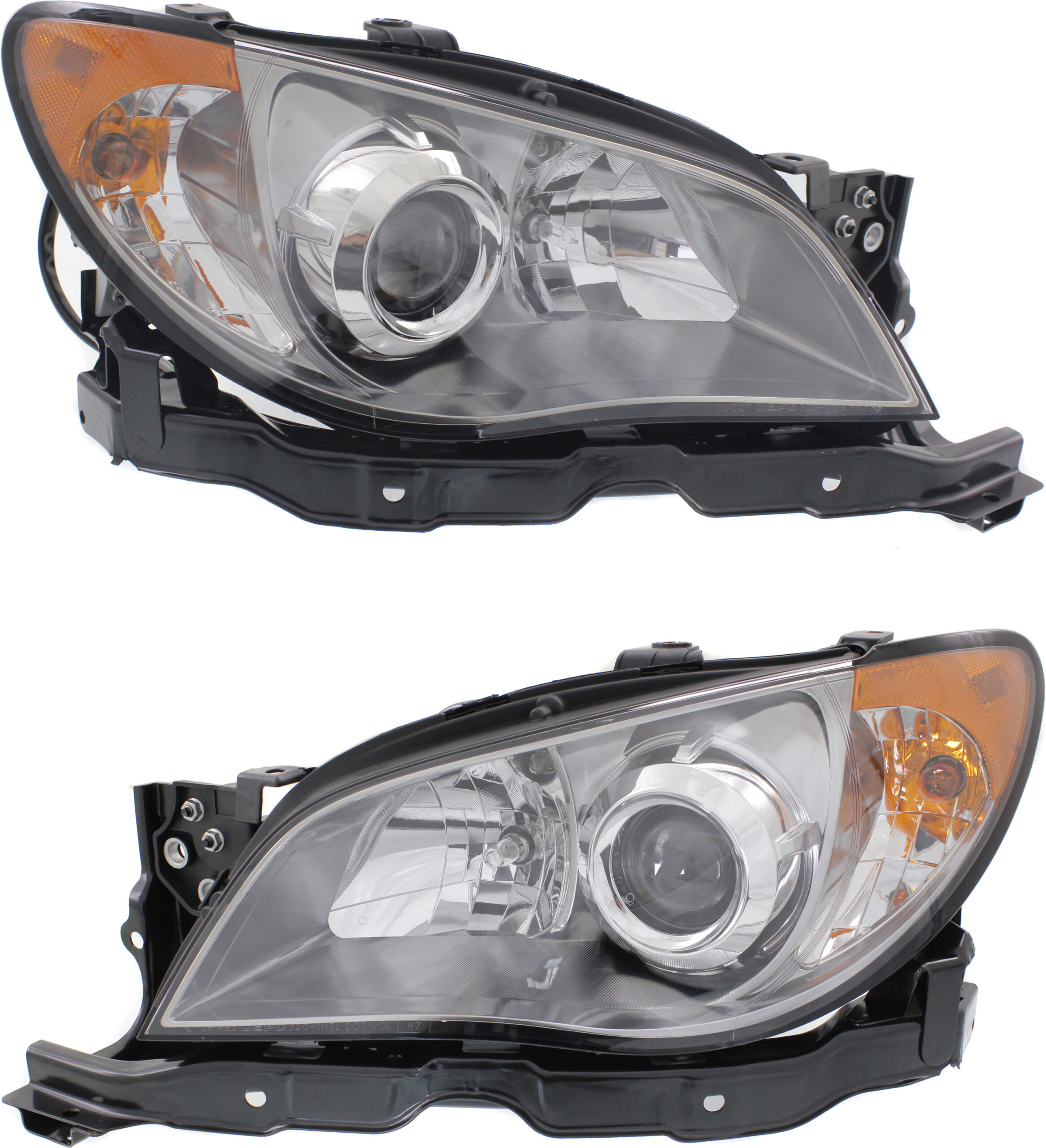 2006 Subaru Impreza WRX STI 4 Cyl 2.5L - Driver and Passenger Side Halogen Headlight, With bulb(s), OE Comparable Finish, CAPA Certified