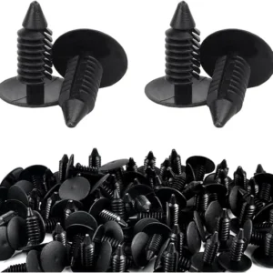 200PCS Car Plastic Trim Boot Rivets Push Clip Fastener, 6.4mm Hole Automotive Bu