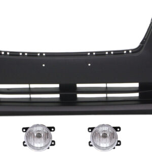 3-Piece Kit Front Primed Bumper Cover, CAPA Certified, Includes (1) Bumper Cover and (2) Fog Light