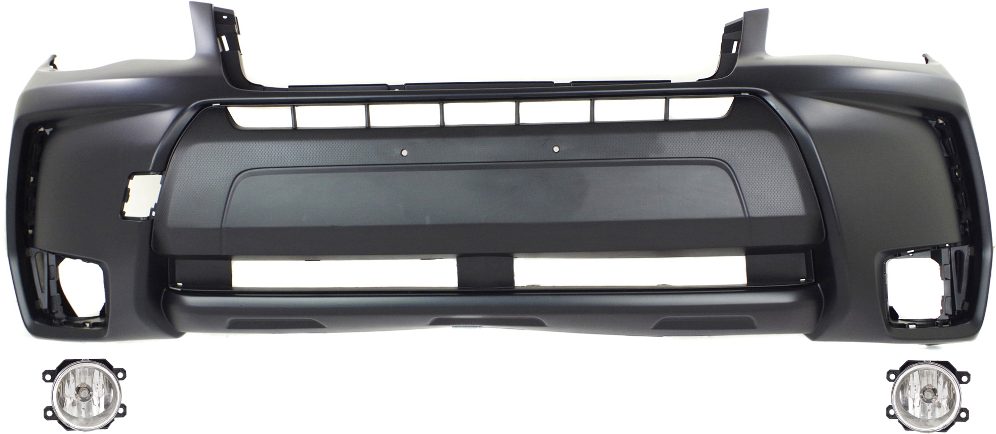 3-Piece Kit, Front Primed Bumper Cover, CAPA Certified, Includes (1) Bumper Cover and (2) Fog Light
