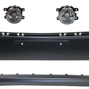3-Piece Kit Front Primed Bumper Cover, Includes (1) Bumper Cover and (2) Fog Light