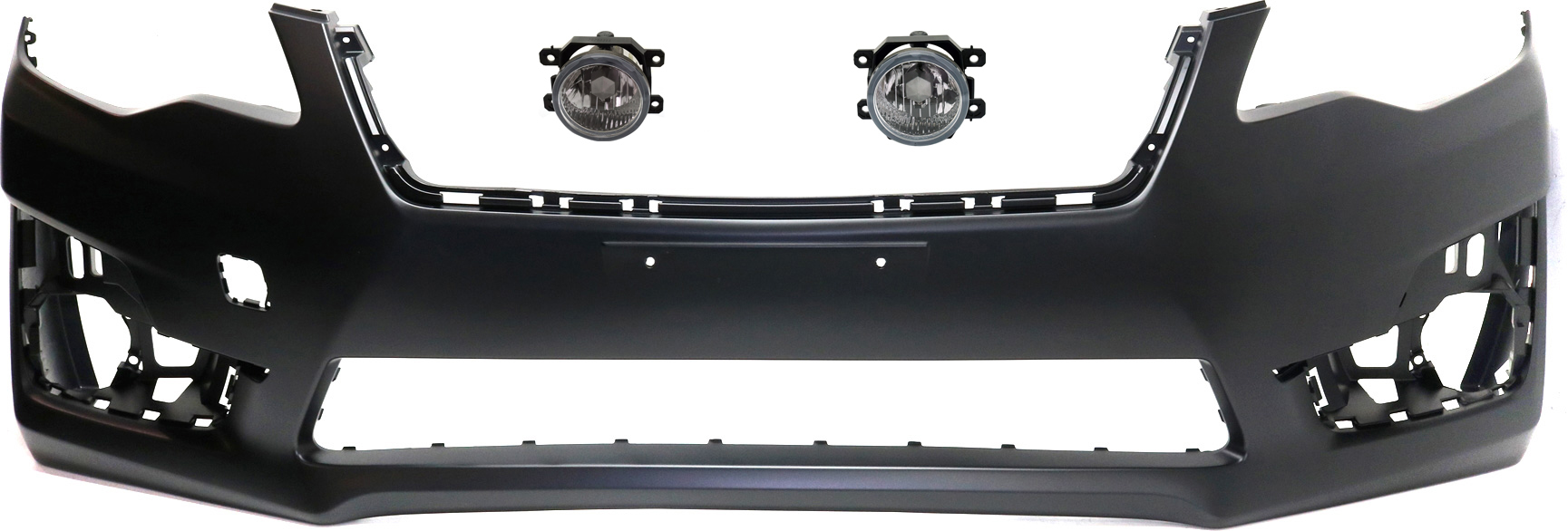 3-Piece Kit Front Primed Bumper Cover, Includes (1) Bumper Cover and (2) Fog Light