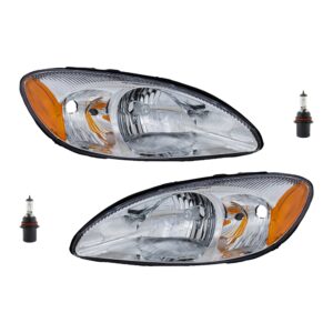 4-Piece Kit Halogen Headlights, With bulb(s), Includes (2) Headlight and (2) Headlight Bulb