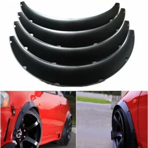 4PCS 3.5 INCH Universal Flexible Car Fender Flares Extra Wide Body Wheel Arches