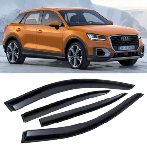 4PCS SUN/RAIN GUARDS Window Visor Vent Shade Deflector for 2017-2024 Audi Q2 SQ2