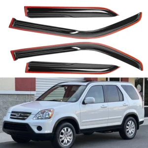 4X HONDA CRV 4-Door 2002-2006 out-channel Window Visors Rain Guards Deflector