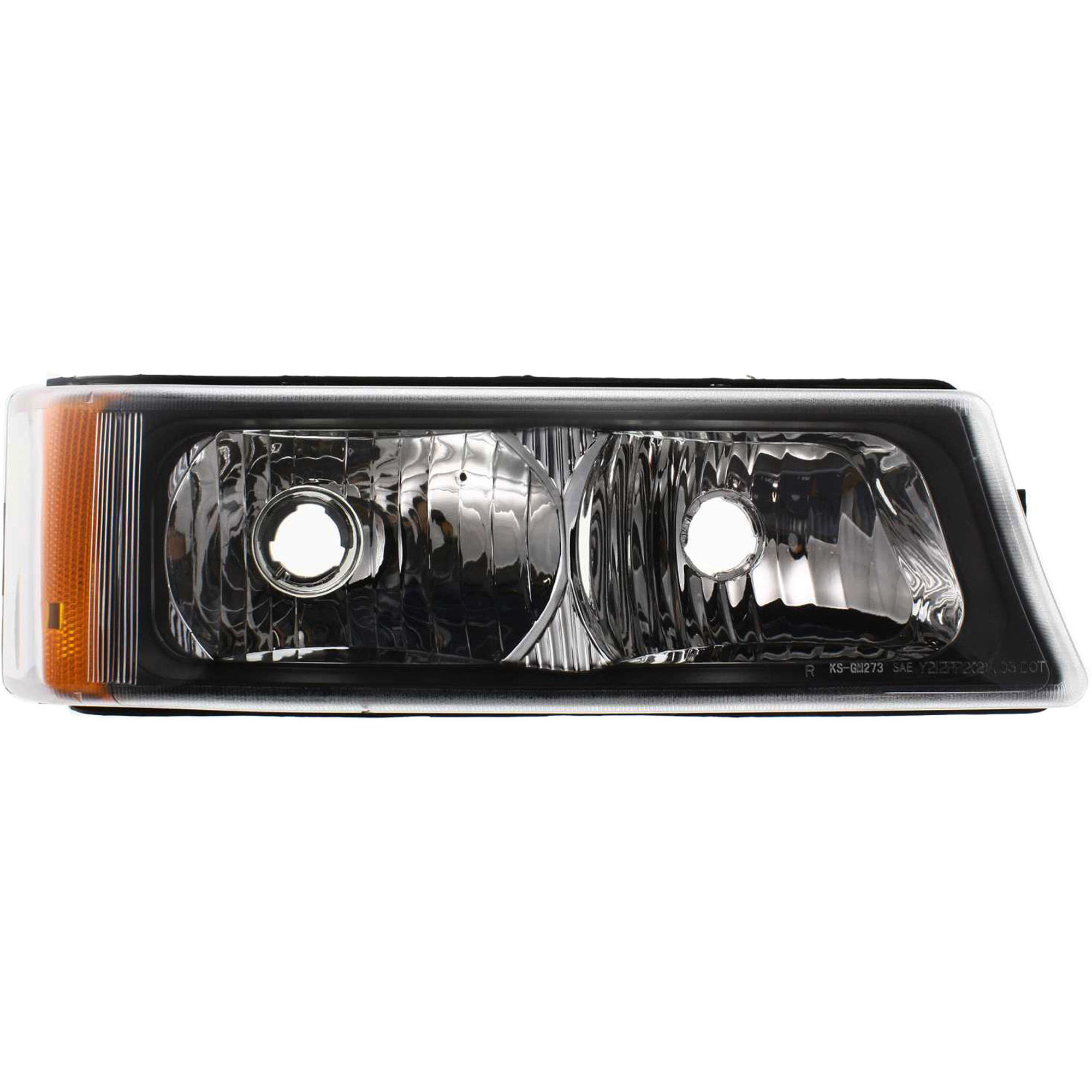 6-Piece Kit Driver and Passenger Side Halogen Tail Light, Without bulb(s), Includes (2) Headlight, (2) Tail Light, and (2) Turn Signal Light