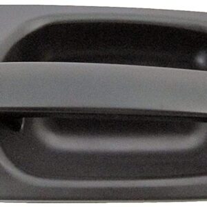 82662 Front, Passenger Side Smooth Black Exterior Door Handle, Without Key Hole, Help Series