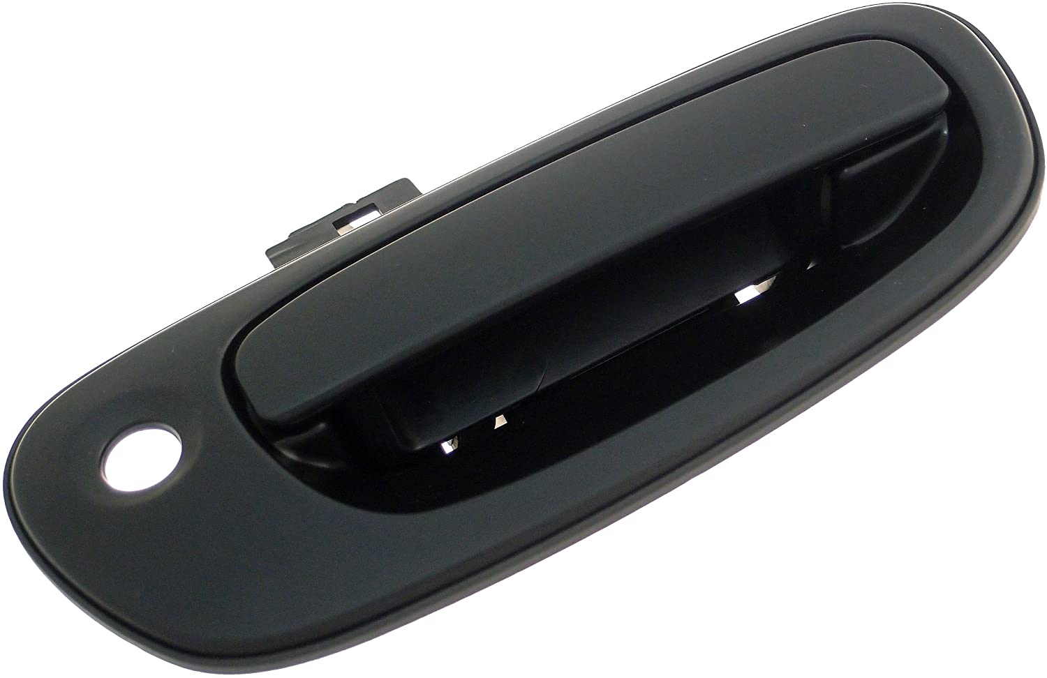 82672 Front, Passenger Side Smooth Black Exterior Door Handle, Without Key Hole, Help Series