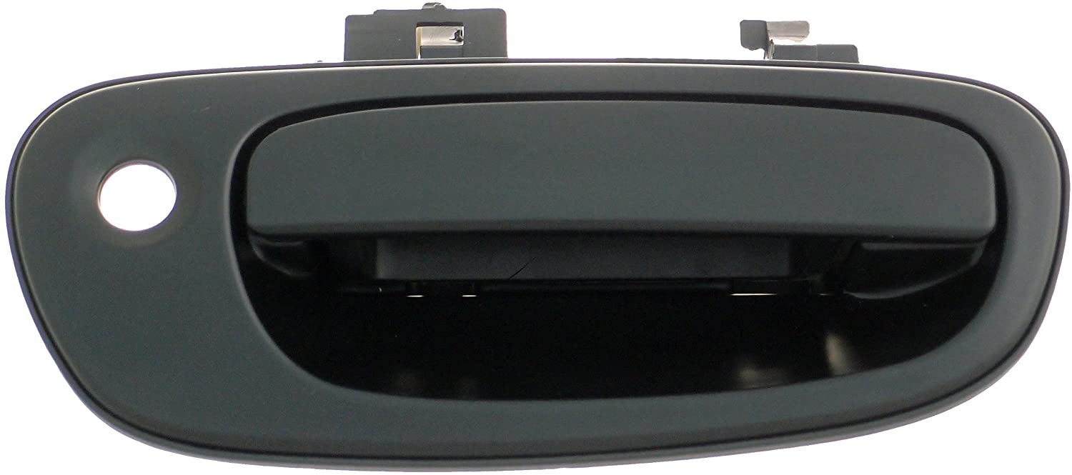 82672 Front, Passenger Side Smooth Black Exterior Door Handle, Without Key Hole, Help Series