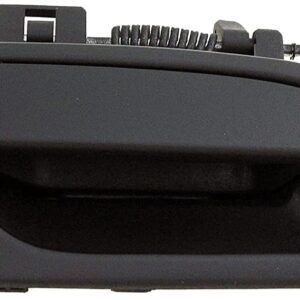 82688 Front, Passenger Side Textured Black Exterior Door Handle, Without Key Hole, Help Series