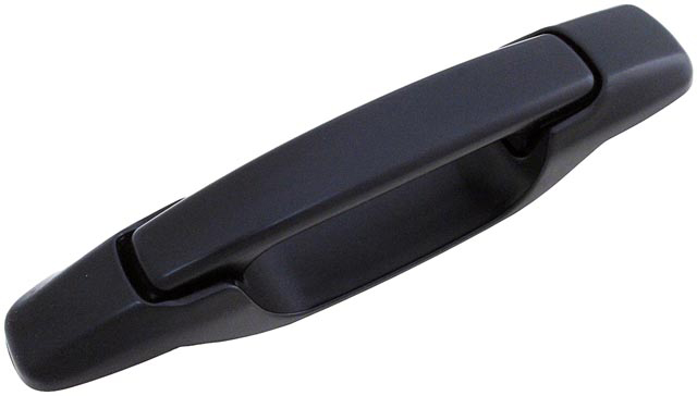 82703 Front, Driver Side Smooth Black Exterior Door Handle, Without Key Hole, Help Series