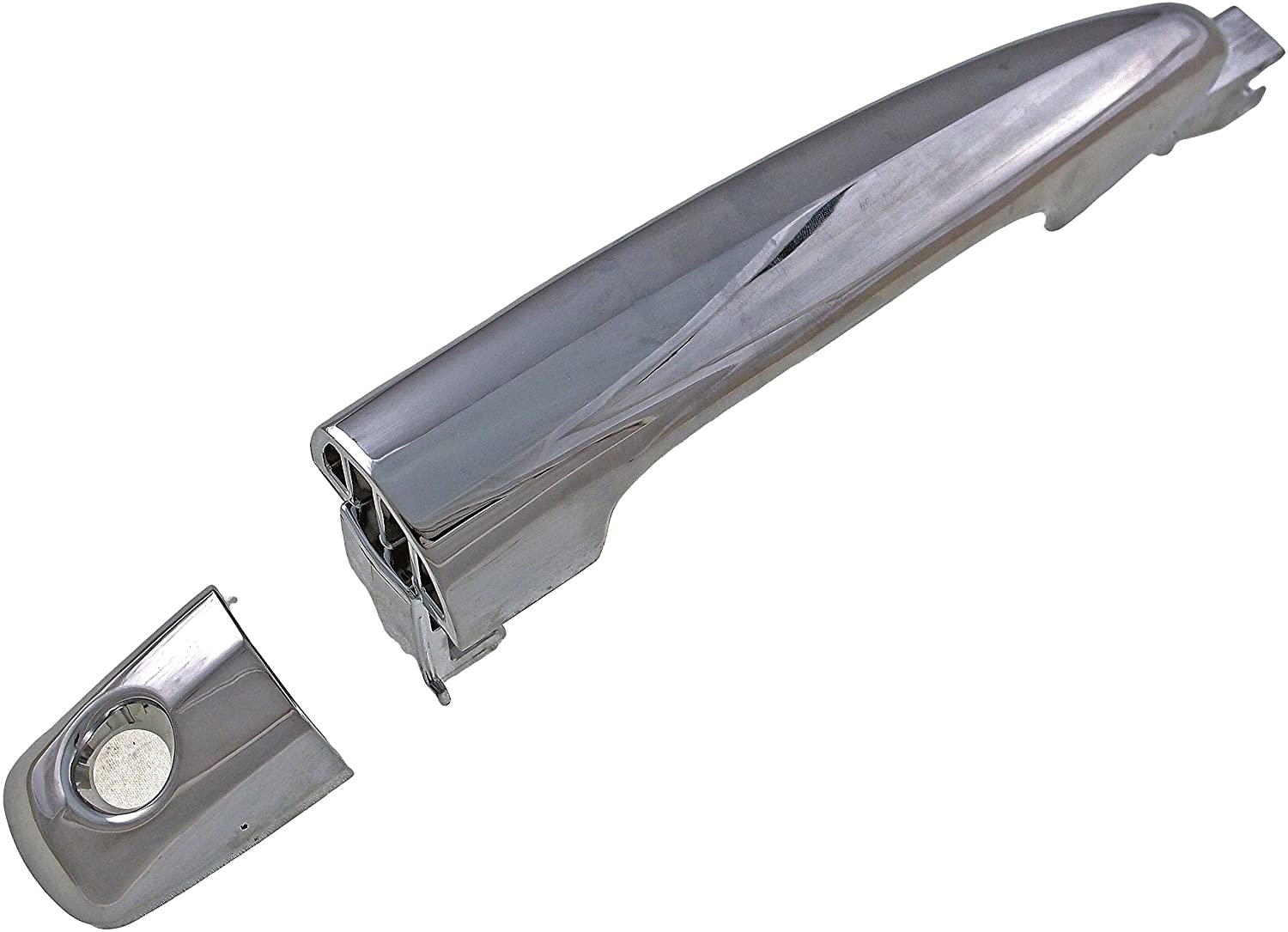 82707 Front, Driver Side Chrome Exterior Door Handle, Without Key Hole, Help Series