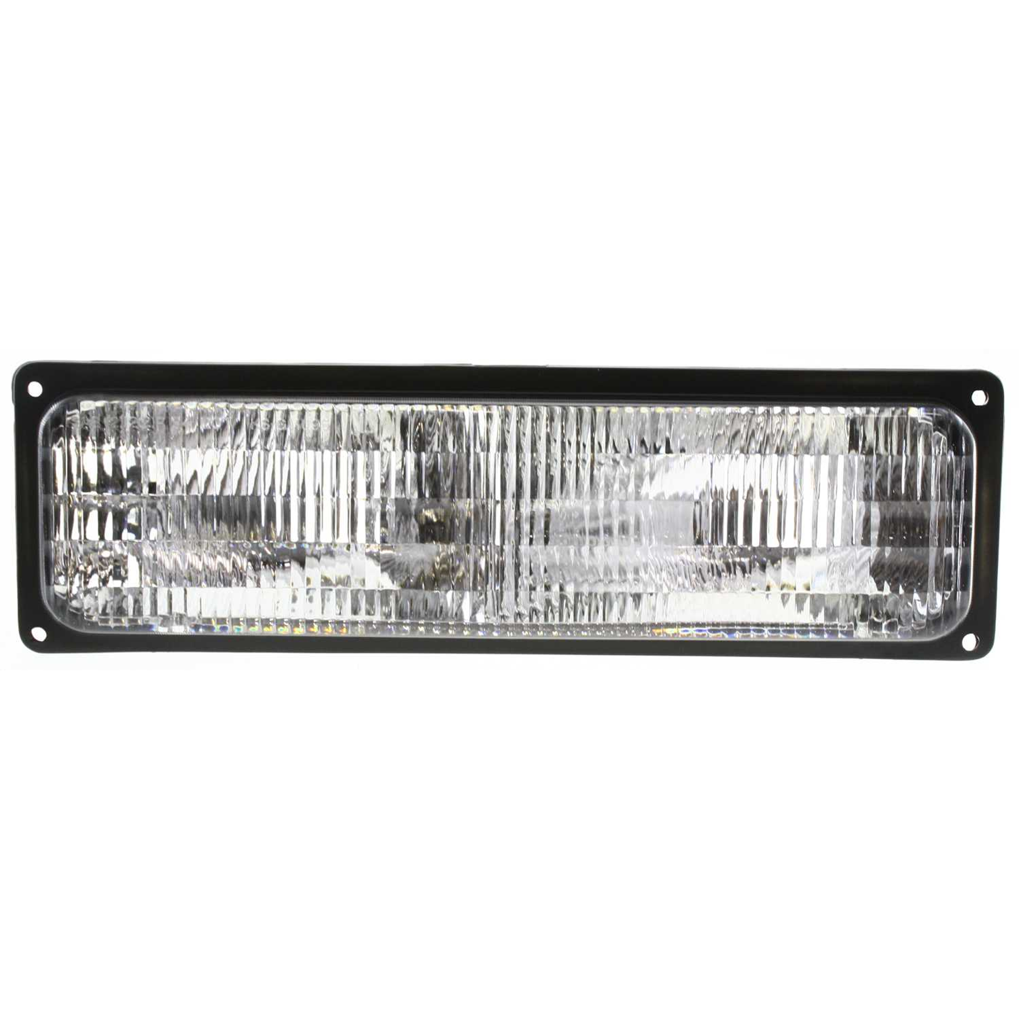 9-Piece Kit Grille Chrome Shell with Painted Black Insert, Includes (1) Grille Shell and Insert, (2) Headlight, (4) Side Marker, and (2) Turn Signal Light