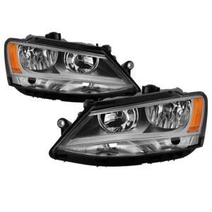 9042348 Position Halogen Headlight, Without bulb(s), Clear Lens, Chrome Interior