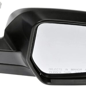 955-2296 Passenger Side Mirror, Power Adjust, Heated, Power Folding, Black, No Signal Light, No Memory, No Auto-Dim
