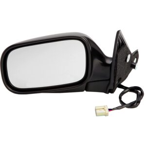 955-789 Driver Side Mirror, Power Adjust, Non-Heated, Manual Folding, Black, No Signal Light, No Memory, No Puddle Light, No Auto-Dim, No Blind Spot Feature