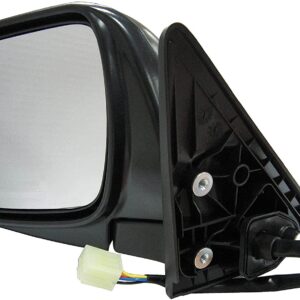 955-795 Driver Side Mirror, Power Adjust, Heated, Power Folding, Black, No Signal Light, No Memory, No Auto-Dim