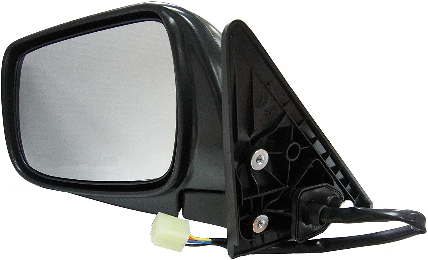 955-795 Driver Side Mirror, Power Adjust, Heated, Power Folding, Black, No Signal Light, No Memory, No Auto-Dim
