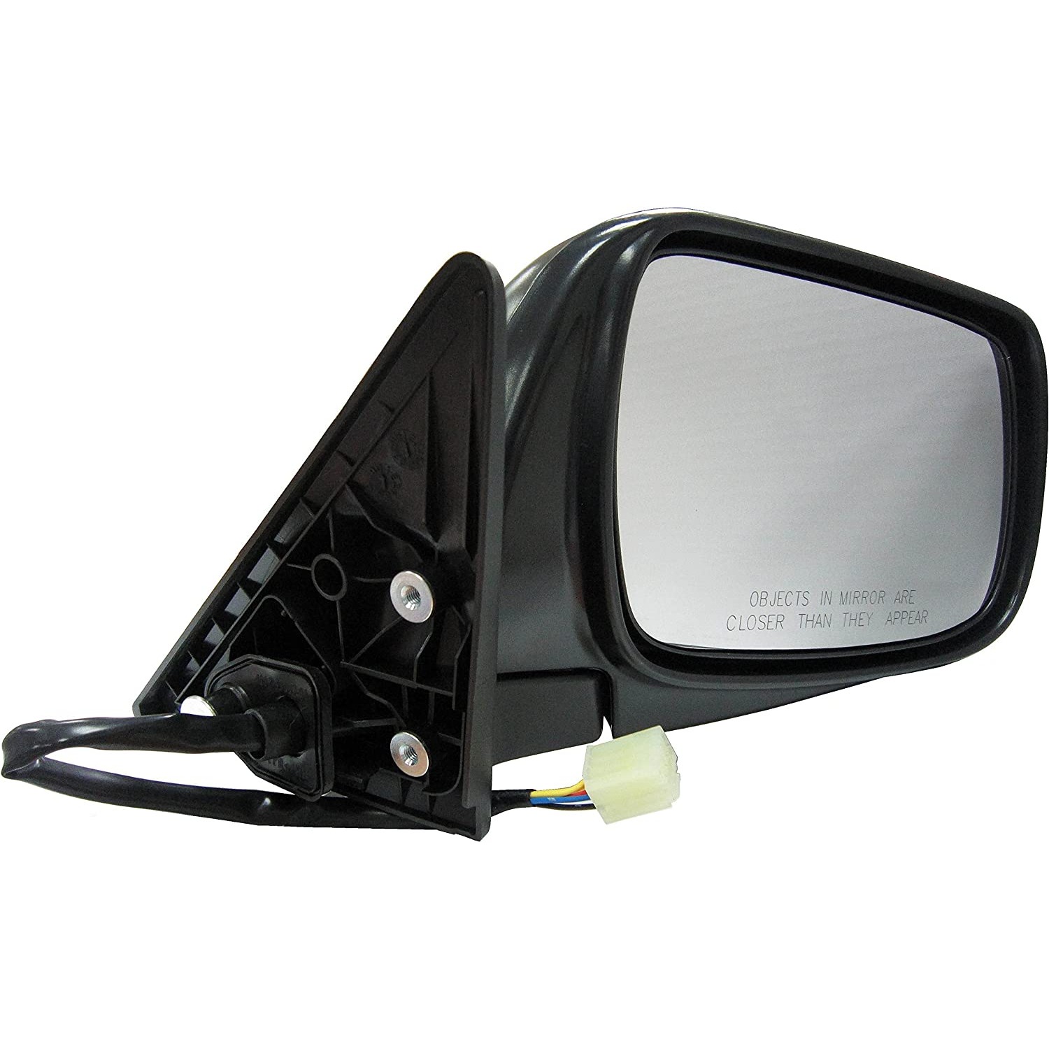 955-796 Passenger Side Mirror, Power Adjust, Non-Heated, Manual Folding, Black, No Signal Light, No Memory, No Puddle Light, No Auto-Dim, No Blind Spot Feature