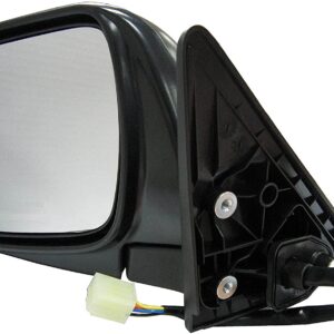 955-797 Driver Side Mirror, Power Adjust, Non-Heated, Power Folding, Black, No Signal Light, No Memory, No Auto-Dim