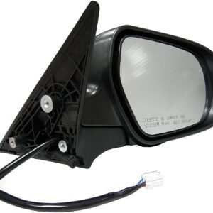 955-798 Passenger Side Mirror, Power Adjust, Non-Heated, Power Folding, Black, No Signal Light, No Memory, No Auto-Dim