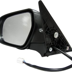 955-799 Driver Side Mirror, Power Adjust, Non-Heated, Power Folding, Black, No Signal Light, No Memory, No Auto-Dim