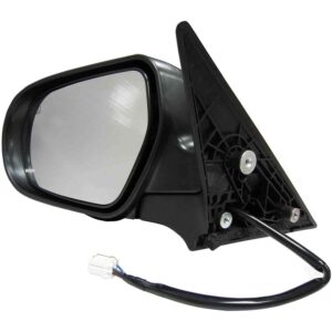 955-801 Driver Side Mirror, Power Adjust, Heated, Manual Folding, Black, No Signal Light, No Memory, No Puddle Light, No Auto-Dim, No Blind Spot Feature