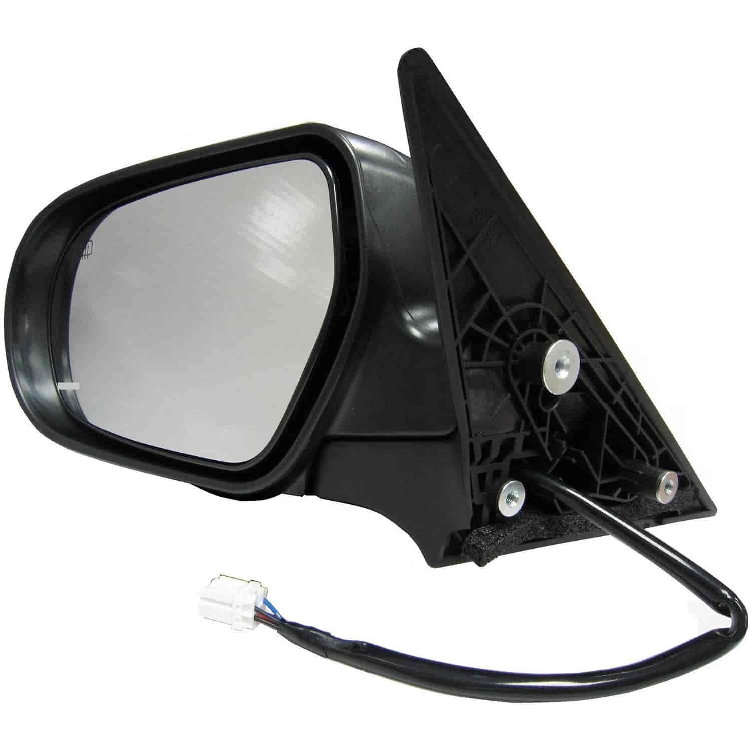 955-801 Driver Side Mirror, Power Adjust, Heated, Manual Folding, Black, No Signal Light, No Memory, No Puddle Light, No Auto-Dim, No Blind Spot Feature