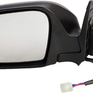 955-803 Driver Side Mirror, Power Adjust, Non-Heated, Power Folding, Gray, No Signal Light, No Memory, No Auto-Dim