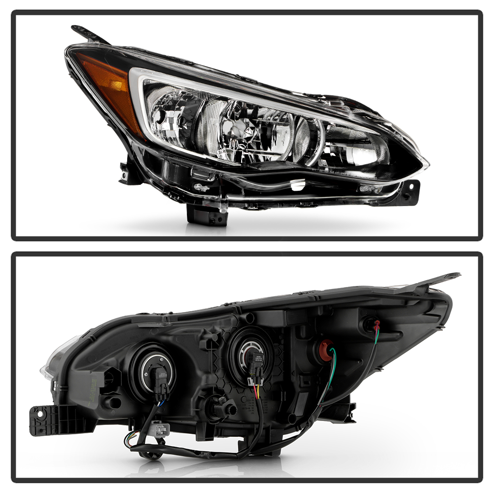 9956850 Position Halogen Headlight, With bulb(s), Clear Lens, Chrome Interior