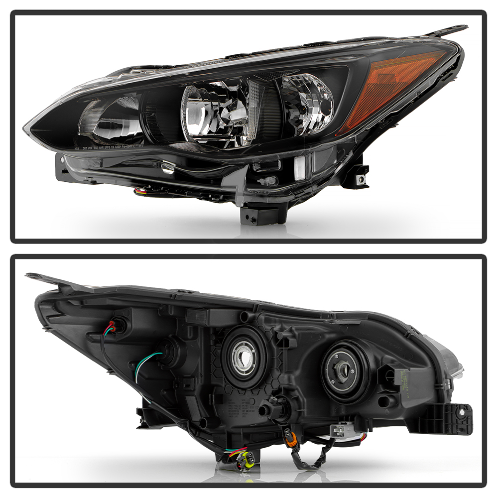 9956867 Position Halogen Headlight, With bulb(s), Clear Lens, Black Interior