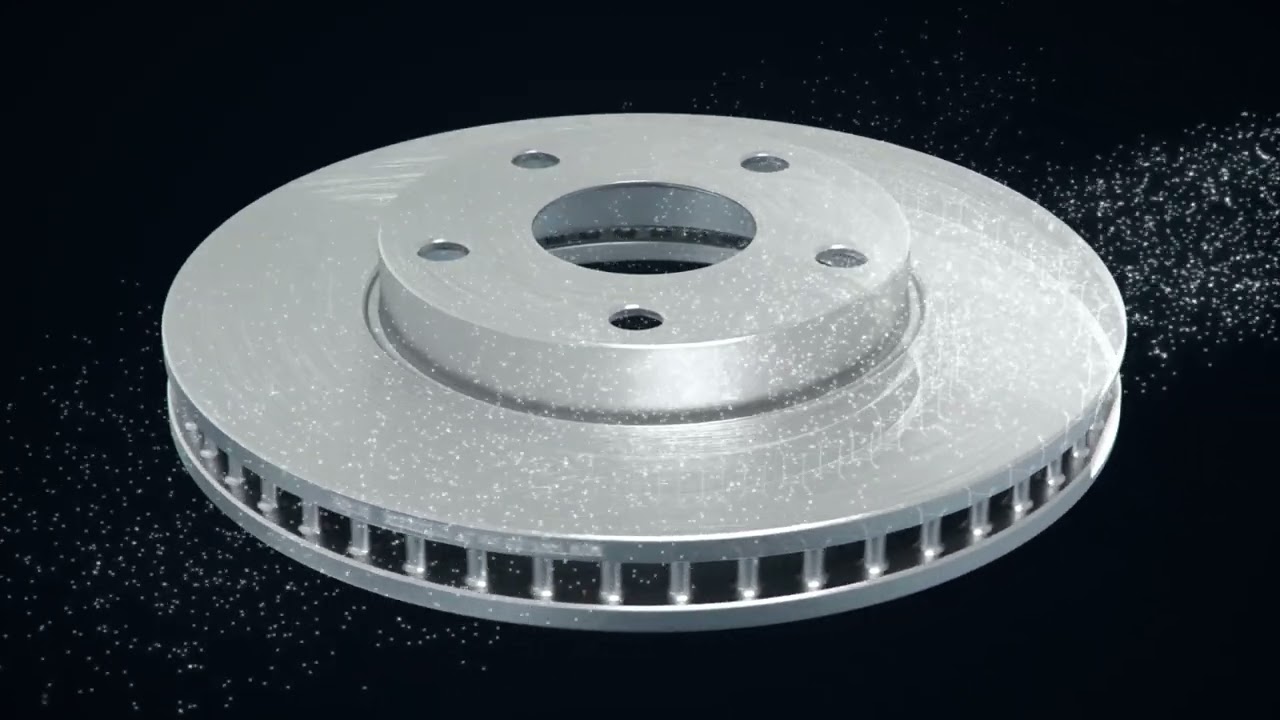 26010734 Front, Driver or Passenger Side Brake Disc, Geomet Coated, Plain Surface, Vented, 4 Lugs, 239.5 mm, QuietCast Series - Image 2