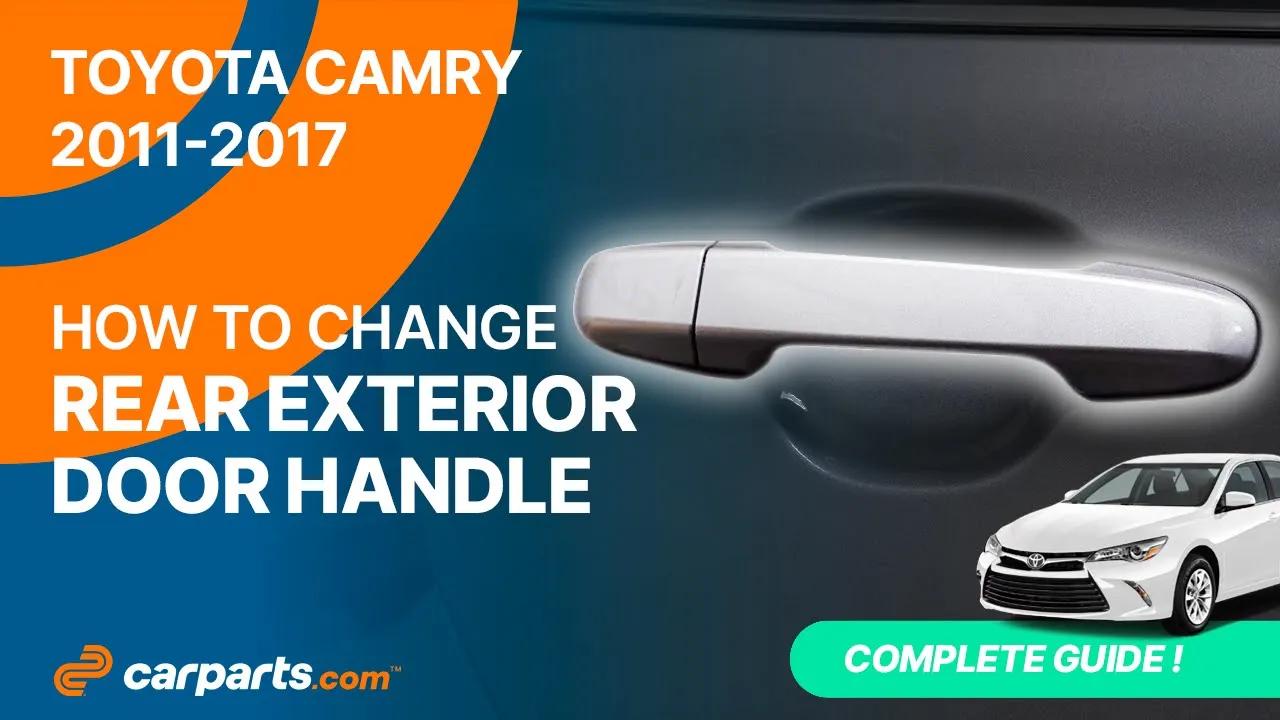 Rear, Driver or Passenger Side Chrome Exterior Door Handle, Without Key Hole - Image 2