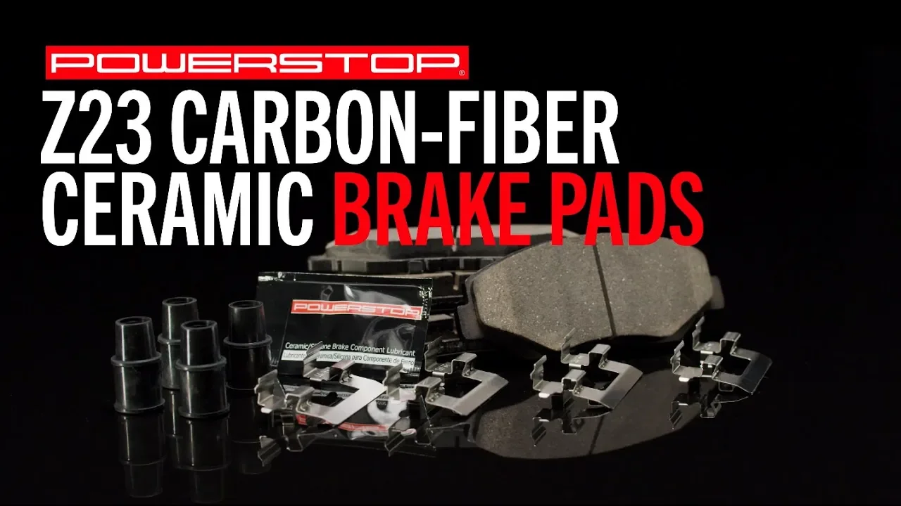Z23-374 Rear Z23 Daily Carbon-Fiber Ceramic Brake Pads with Stainless-Steel Hardware Kit - Image 3