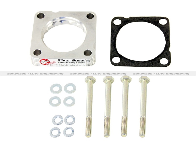 46-37001 Throttle Body Spacer - Clear Anodized, Aluminum, Direct Fit, Sold Individually - Image 2