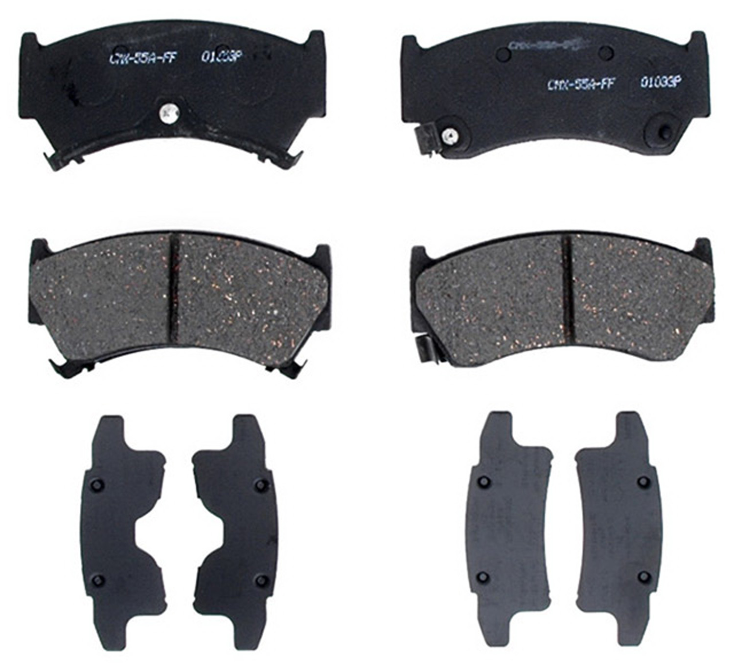 17D668C Front DuraStop Series Ceramic Brake Pad Set