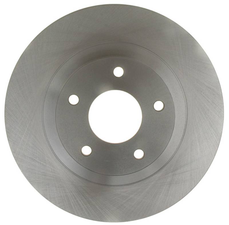 18A1451A Front, Driver or Passenger Side Brake Disc, Natural Finish, Plain Surface, Vented, 5 Lugs, Advantage Series