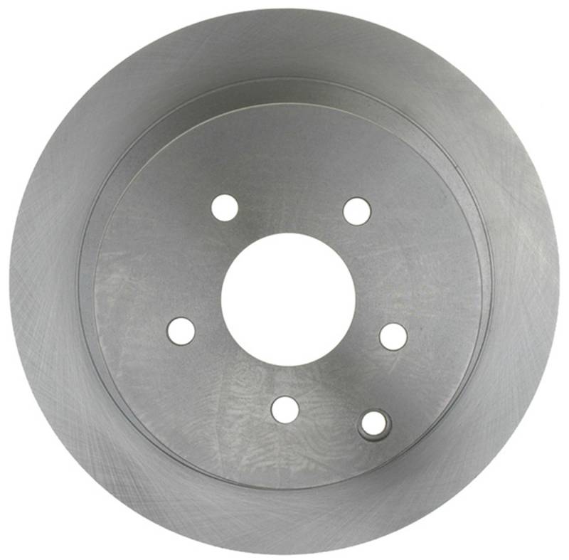 18A1665A Rear, Driver or Passenger Side Brake Disc, Natural Finish, Plain Surface, Vented, 5 Lugs, Advantage Series