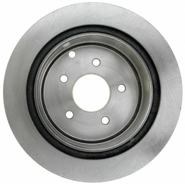 18A1665A Rear, Driver or Passenger Side Brake Disc, Natural Finish, Plain Surface, Vented, 5 Lugs, Advantage Series - Image 2