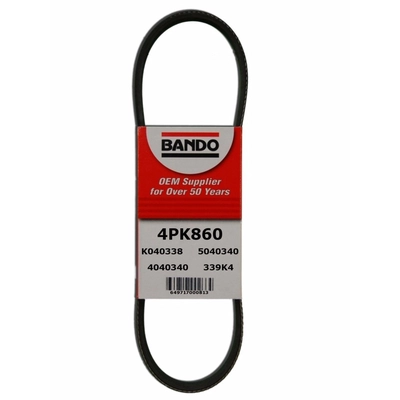 Air Conditioning Compressor Belt by BANDO USA - 4PK860